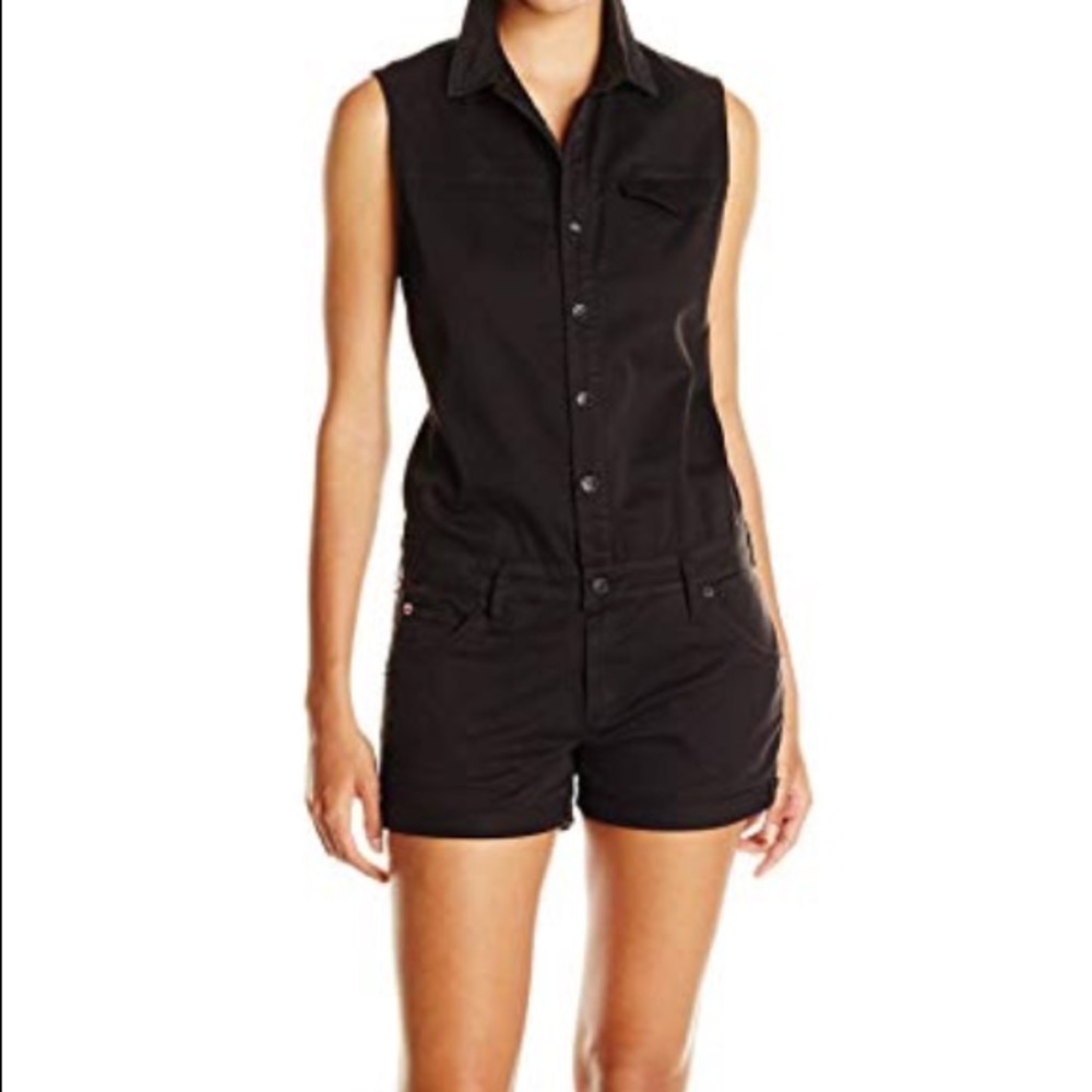 Women's Hudson Harmony Black Romper. XS.